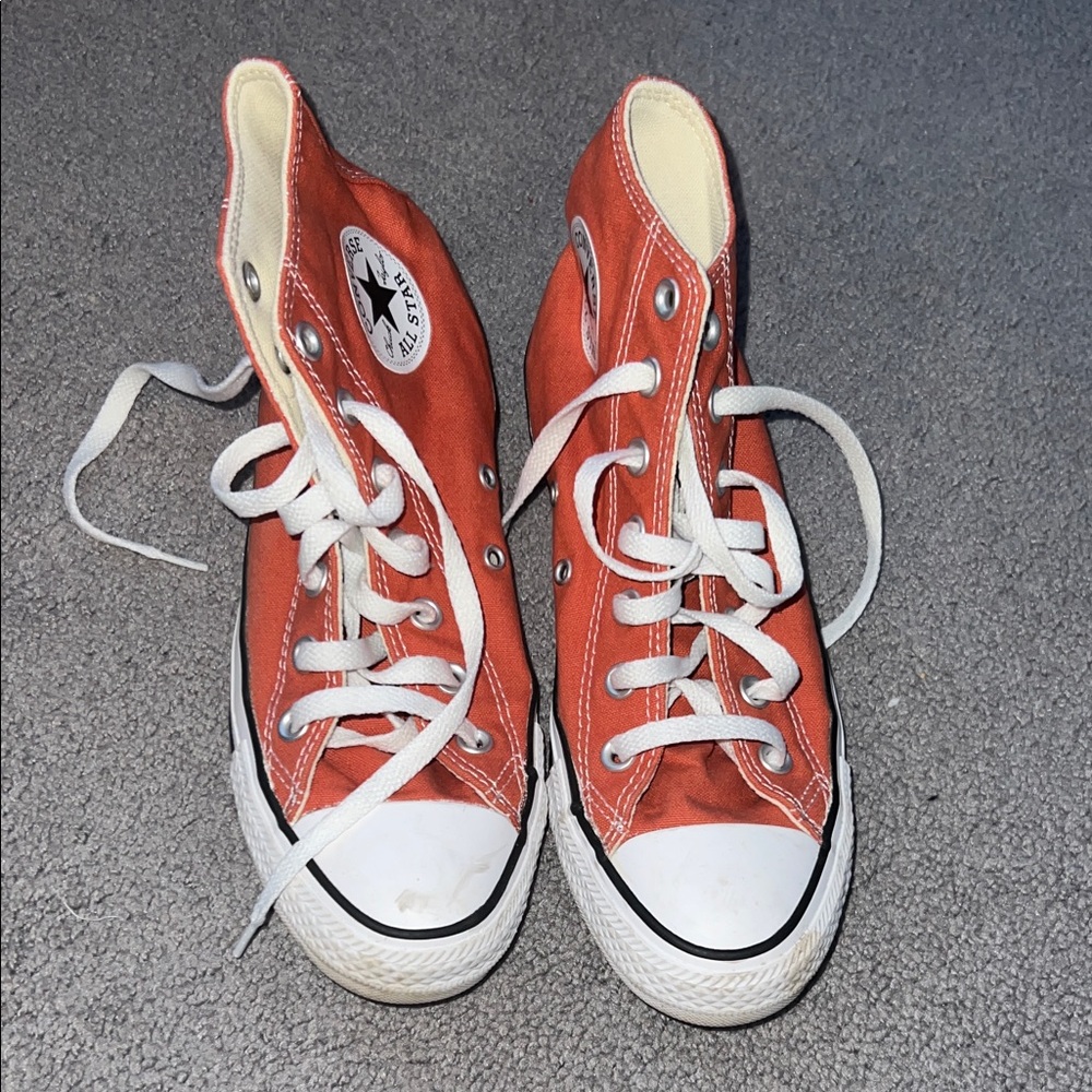 Converse Women’s High-Top Sneakers - Bold Orange